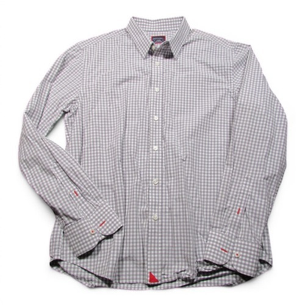 UNTUCKit Shirt Mens Large Gray Check Button Down Long Sleeve Casual Cotton
